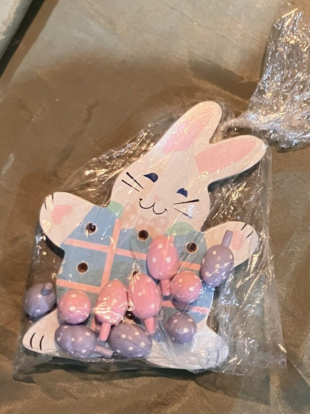 Vintage, Collectible, Easter Bunny Tic-Tac-Toe Game